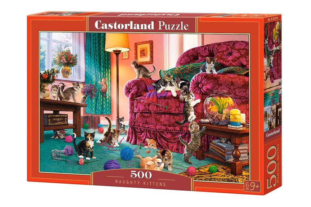 Castor Puzzle 500 elements Naughty Kittens puzle, puzzle