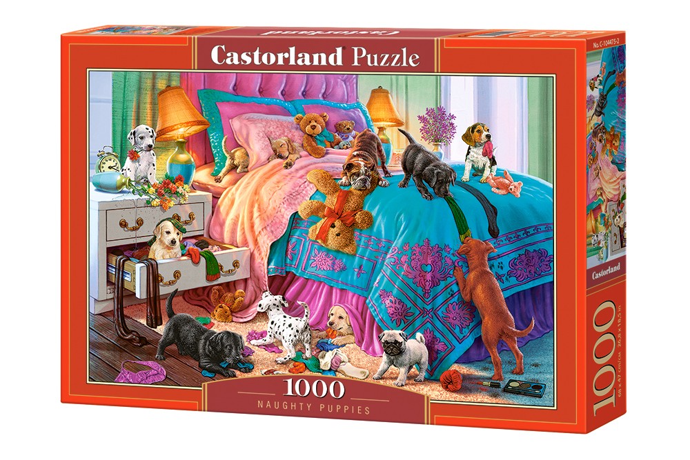 Castor Puzzle 1000 elements Naughty Puppies puzle, puzzle
