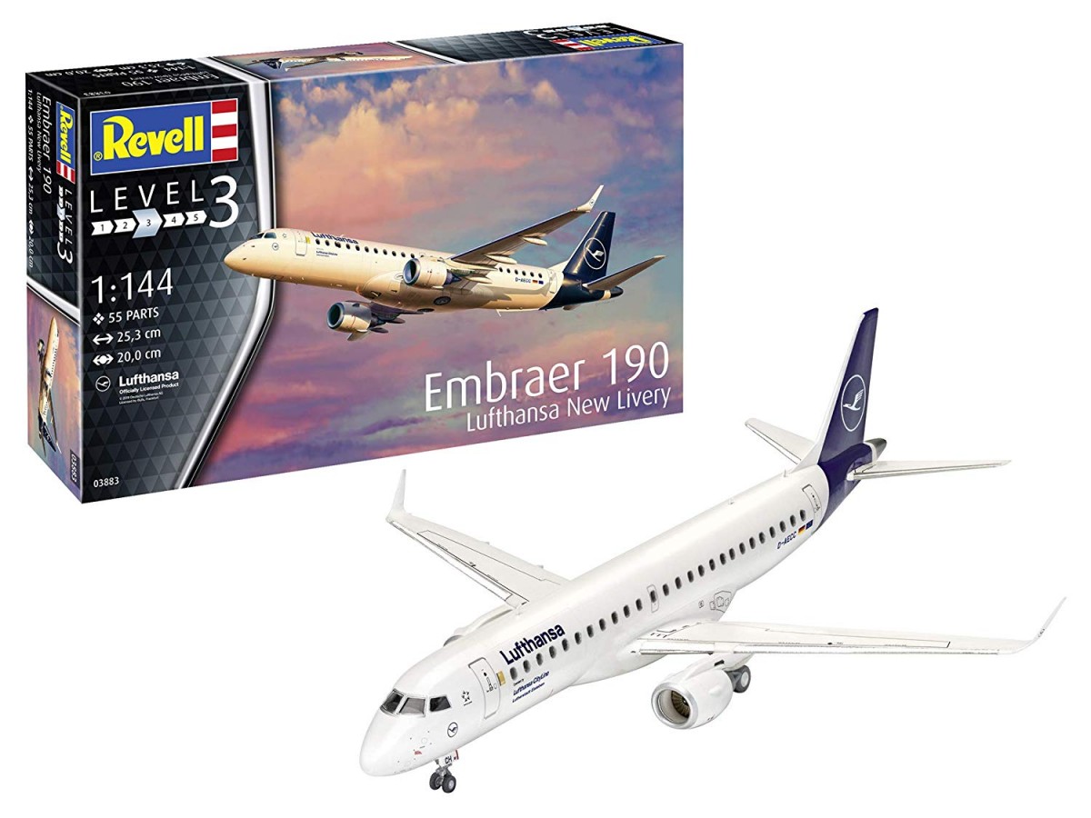 Revell Plastic model Embraer 190 Lufthansa New Livery Rotaļu auto un modeļi