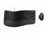 Microsoft Ergonomic Desktop - keyboard and mouse set - German - black 889842589740 klaviatūra