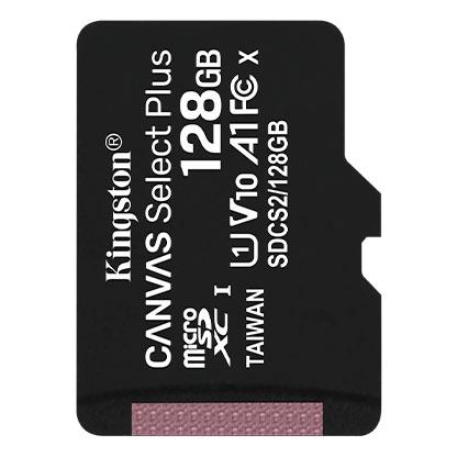 Kingston 128GB micro SDXC Canvas Select Plus 100R A1 C10  w/o ADP atmiņas karte