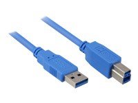 Sharkoon Cable USB 3.0 A-B black 5m USB kabelis