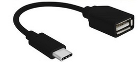Gembird OTG USB Type C Male - USB Female 0.2m Black karte