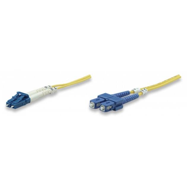 Intellinet Fiber optic patch cable LC-SC duplex 3m 9/125 OS2 singlemode tīkla kabelis