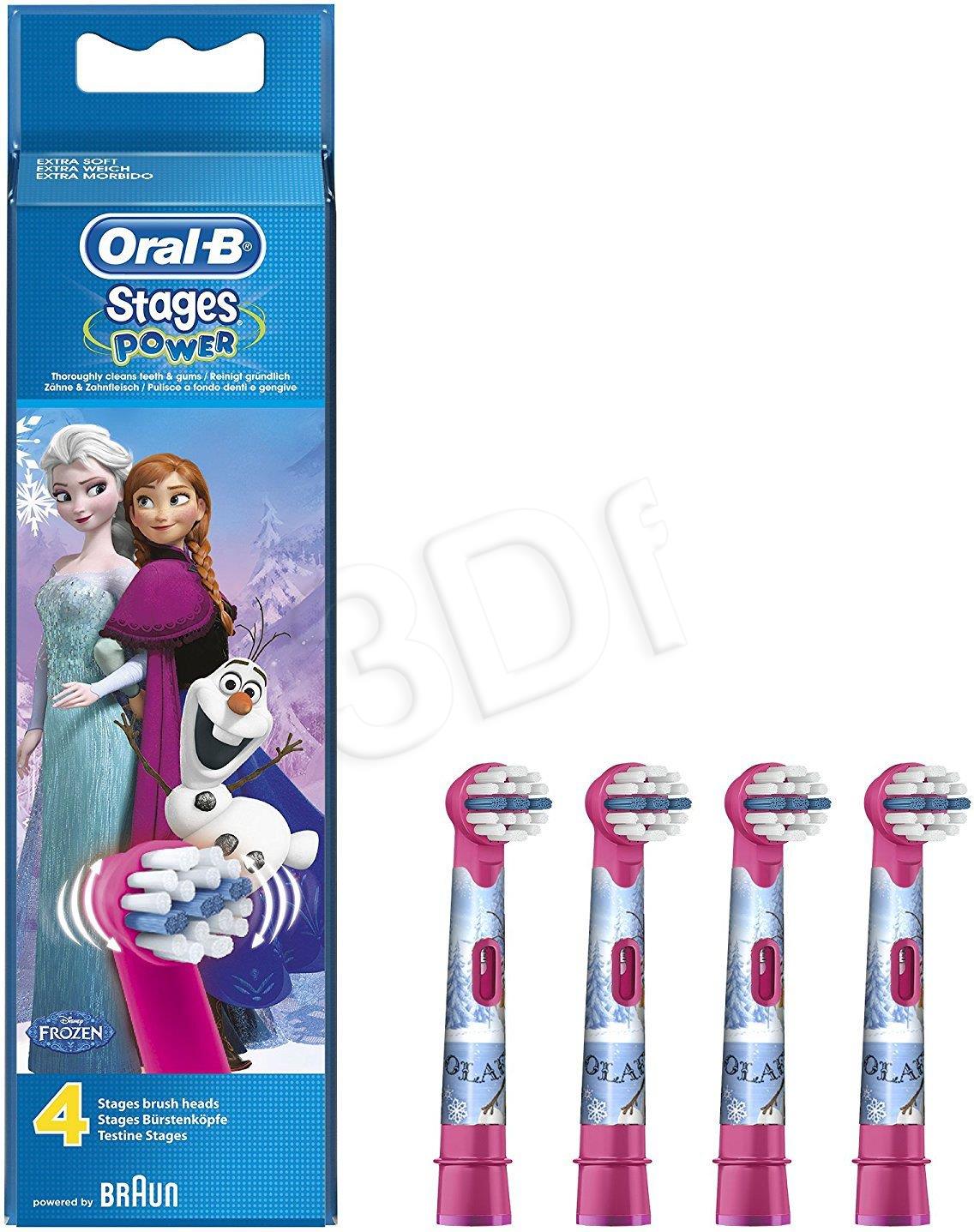 Oral-B Toothbruch replacement EB10 2 Frozen II Heads, For kids, Number of brush heads included 2 mutes higiēnai