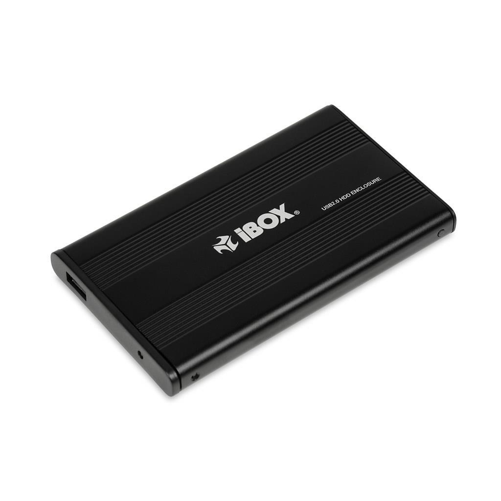 HDD I-Box HD-01 ( USB 2.0 2 5  Black aluminium ) Datora korpuss