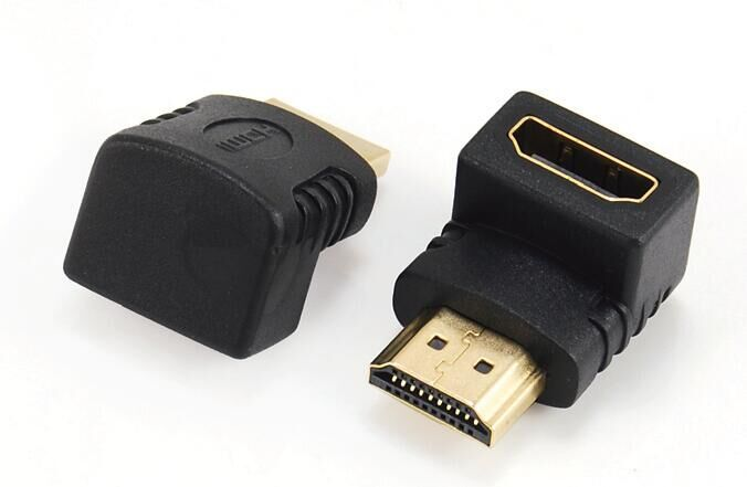 Gembird HDMI right angle adapter, 90 downwards adapteris