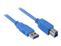 Sharkoon Cable USB 3.0 A-B black 2m USB kabelis