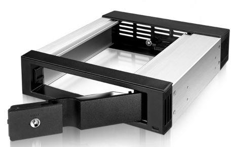 Icy Box Mobile Rack 5,25' for 3,5'' SATA HDD, black cietā diska korpuss