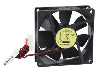 PC case fan Gembird, 80x80x25mm, 4pin ventilators