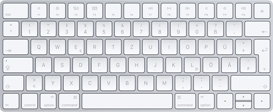 Apple Magic Keyboard  DE Bluetooth aksesuārs portatīvajiem datoriem