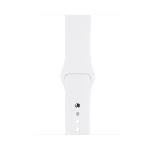 Apple Watch Series 3 GPS 42mm Silver Alu White Sport Band Viedais pulkstenis, smartwatch