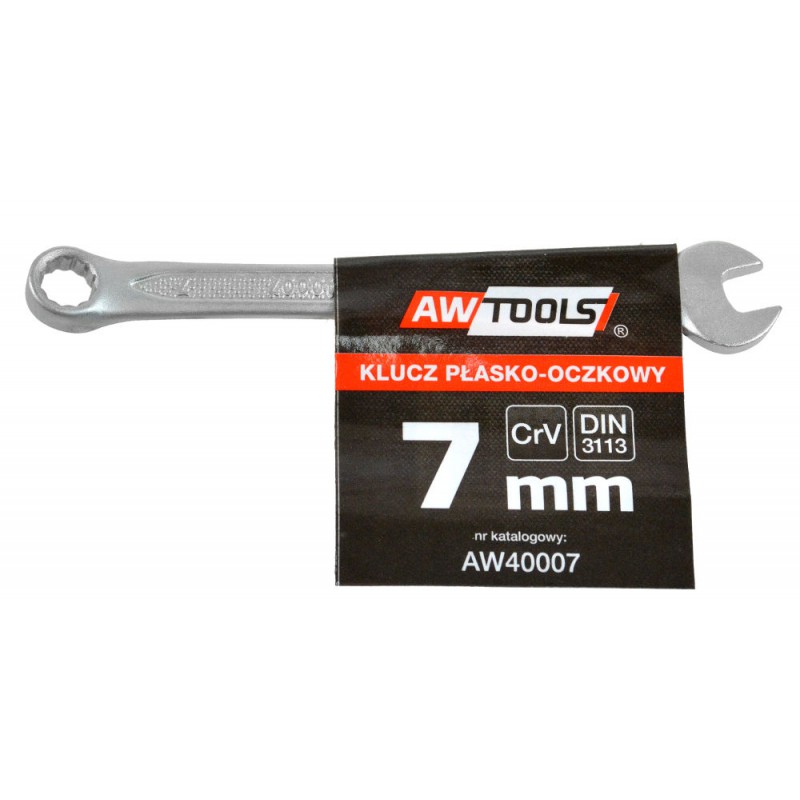 AWTools Klucz plasko-oczkowy 7mm (AW40007) AW40007 (5902198743019)