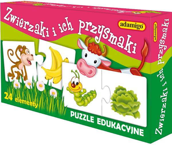 Ukladanka Zwierzaki i Przysmaki puzle, puzzle