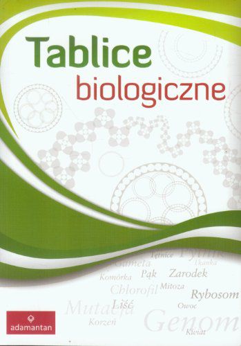 Tablice biologiczne w.2013 ADAMANTAN 115027 (9788373502437) galda spēle