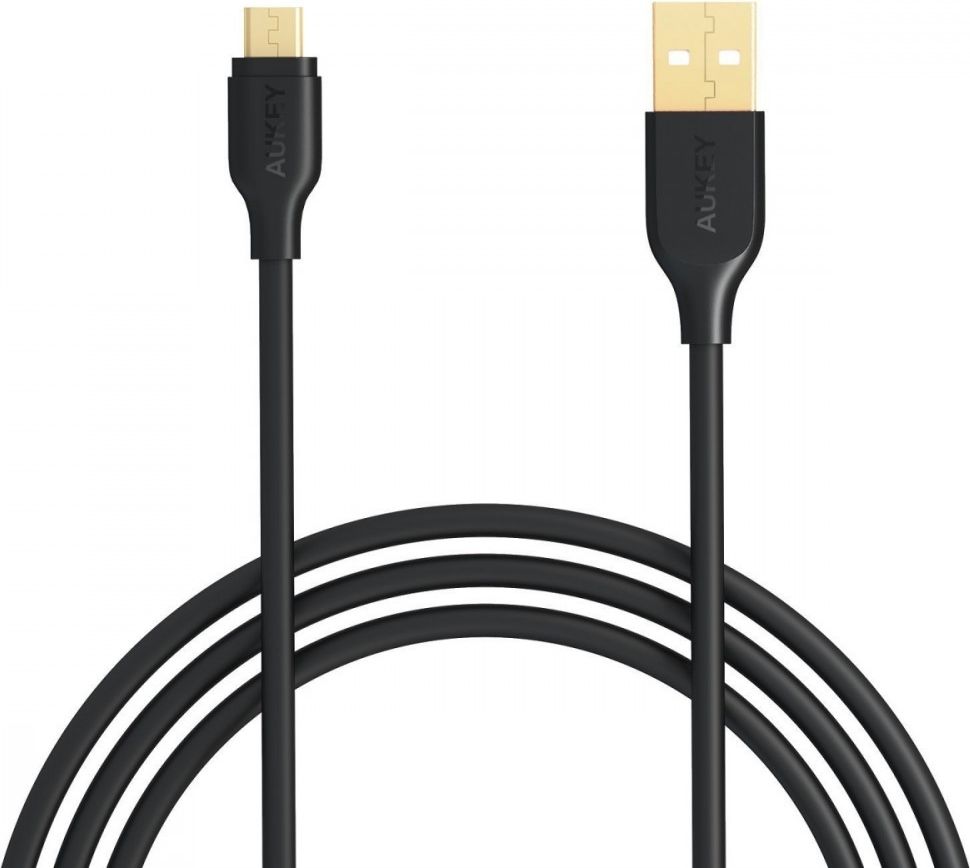 AUKEY CB-MD1 USB cable 1 m USB 2.0 USB A Micro-USB B Black USB kabelis