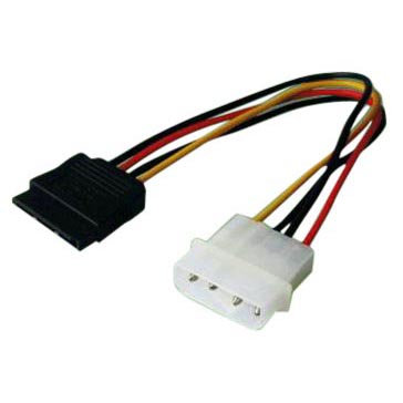 Sbox SATA POWER CABLE 15P-4P/TC- 0.25M SATA-POWER 0616320533656 kabelis datoram