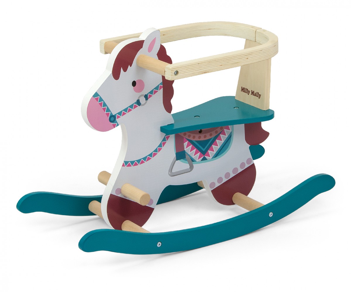 Milly Mally Rocking horse Lucky 12 Blue bērnu rotaļlieta