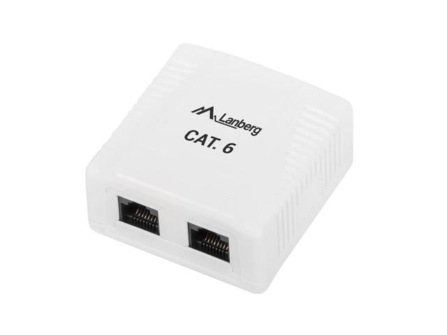 Lanberg OU6-0002-W (RJ-45; UTP; white color) datortīklu aksesuārs