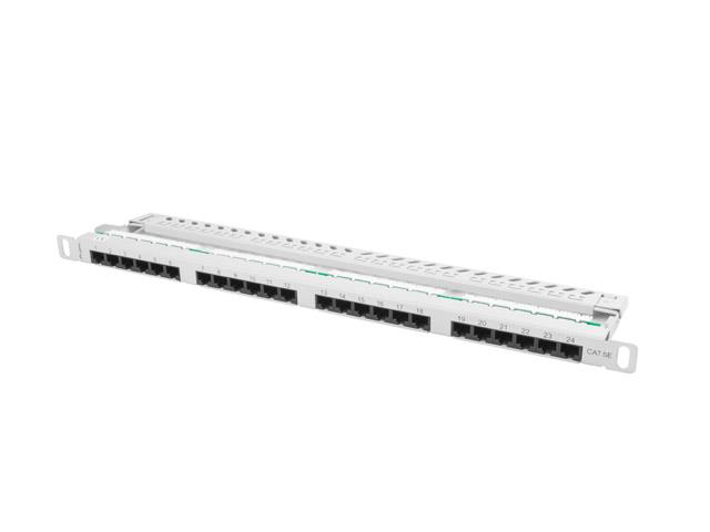 Patch Panel 24 Port     0.5U Cat.5E gray Serveru aksesuāri