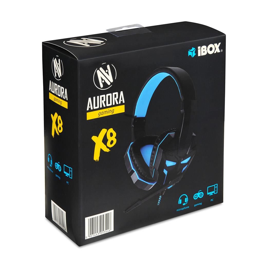 GAMING HEADPHONES iBOX X8 austiņas