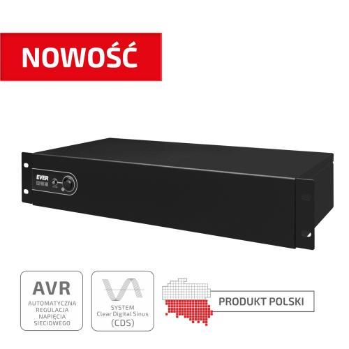 UPS EVER ECO PRO 1000 AVR CDS 19 2U nepārtrauktas barošanas avots UPS