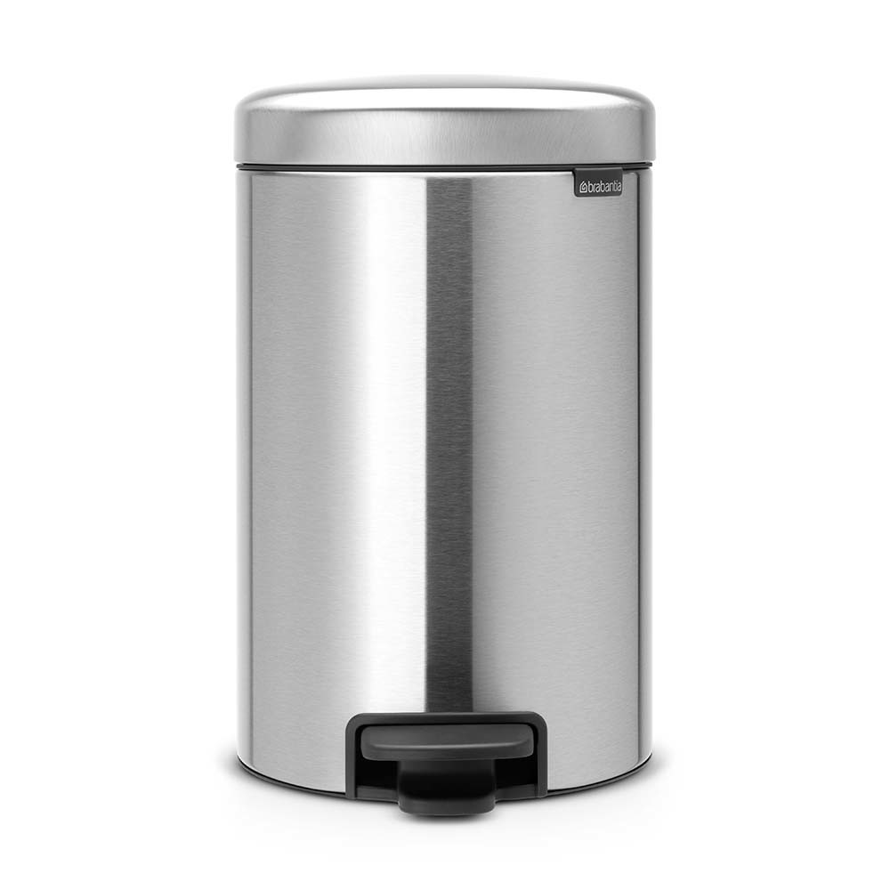 BRABANTIA atkritumu tvertne ar pedāli NewIcon, 12 l, Matt Steel 113604 atkritumu tvertne