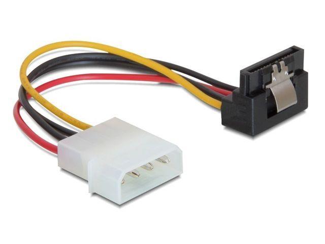 Delock Cable Power SATA HDD with metal clip > 4pin male -  angled kabelis datoram
