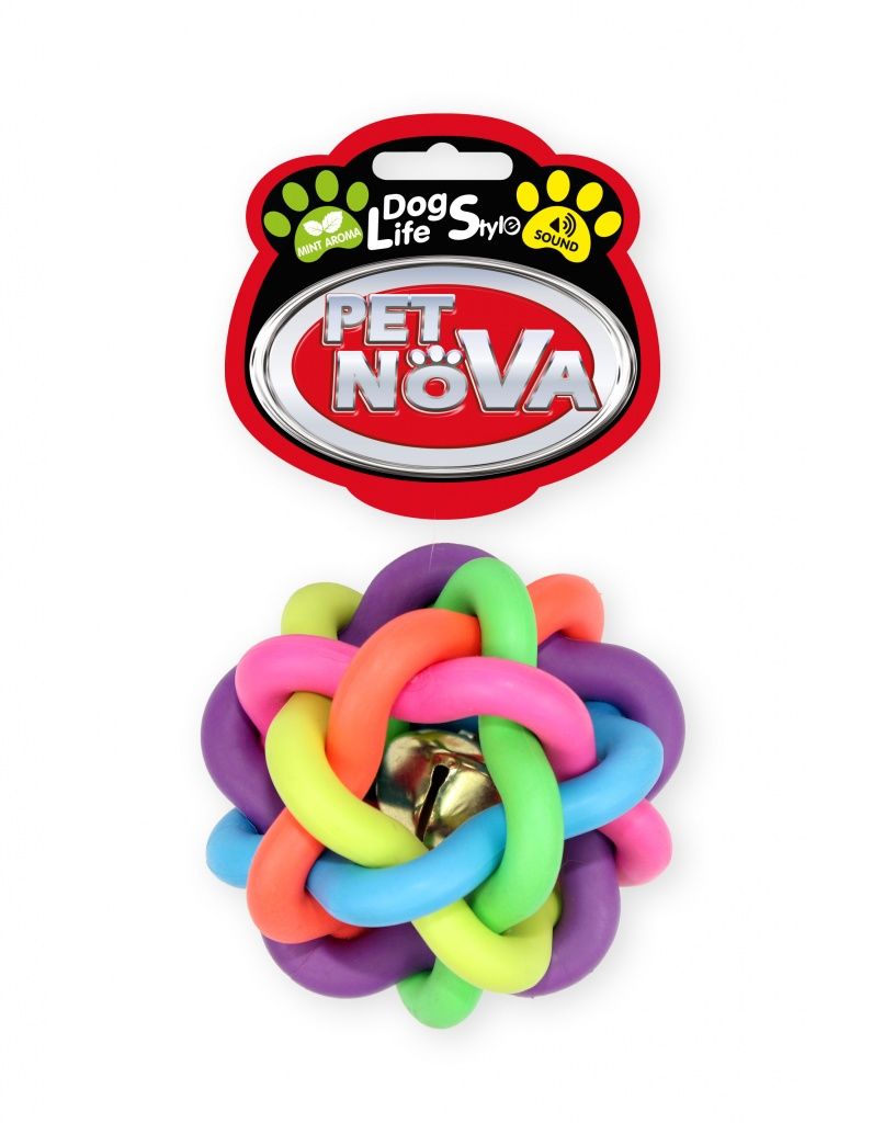 Pet Nova TPR Bellball S 6cm VAT009658 (5904378731991) aksesuārs suņiem