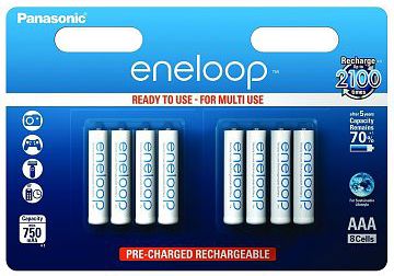 Panasonic Eneloop Micro AAA 750 mAh 1x8 Baterija