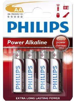 Philips Power Alkaline AA -  4 szt Baterija