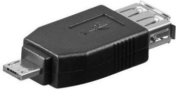 Adapter USB PremiumCord microUSB - USB Czarny  (kur-12) kur-12 (859222001131)