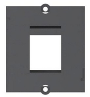 Bachmann Custom module - 1xKeystone w/2 screws - Black datortīklu aksesuārs