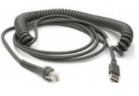 Datalogic Scanning USB cable TypA, coiled, 5m USB kabelis