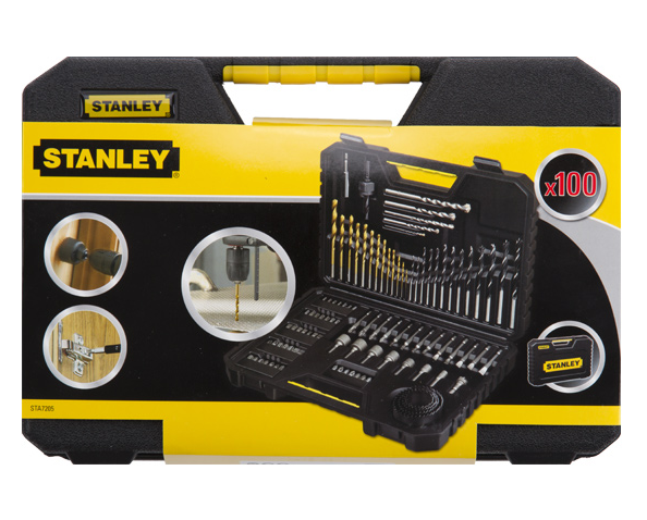 Stanley Set of drills in a strong cassette 100pcs (STA7205)
