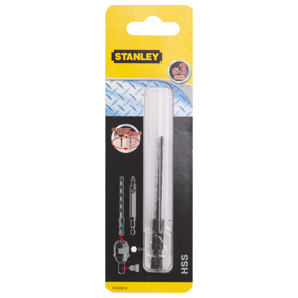 Wiertlo Stanley do metalu HSS szesciokatne 6mm  (STA50033) STA50033 (5035048372760)