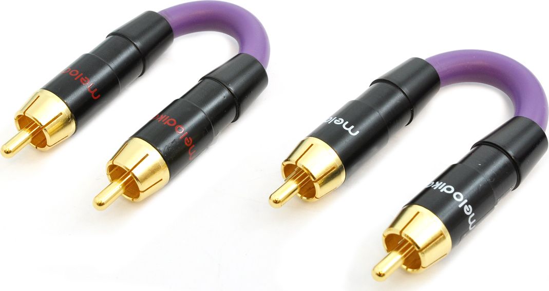 Adapter AV Melodika RCA (Cinch) x2 - RCA (Cinch) x2 fioletowy 6094248 (05907609000026)