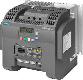 Siemens Falownik Uwe=400V, Uwy=3x400V/12,5A 5,5kW Sinamics V20 (6SL3210-5BE25-5UV0) 6SL3210-5BE25-5UV0 (4042948665152) auto akumulatoru lādētājs