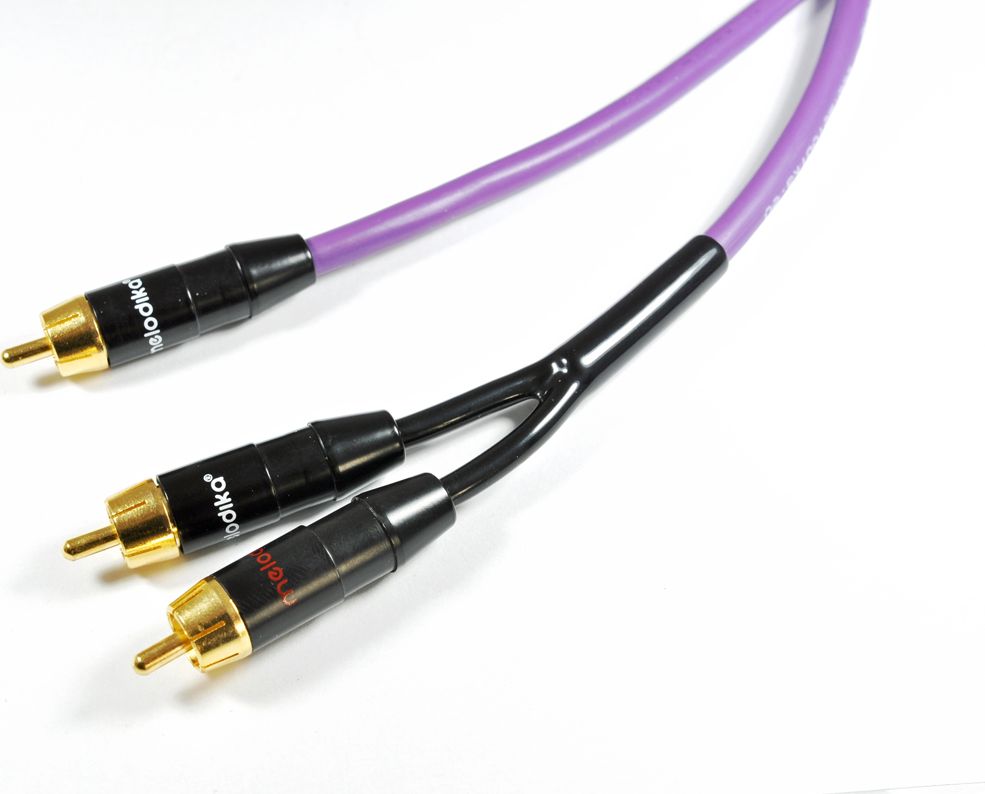 Kabel Melodika RCA (Cinch) - RCA (Cinch) x2 7m fioletowy 6094412 (05907609003096) kabelis video, audio