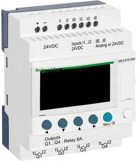 Schneider Modul programowalny ZELIO LE 6we cyfrowych 4wy przekaznikowe 24V DC RTC/LCD (SR3B101BD) SR3B101BD (3389110549898)