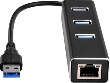 Silverstone SST-EP04 3-Port USB 3.0 Hub mit Gigabit Ethernet - s datortīklu aksesuārs