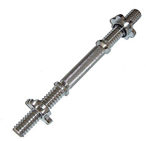 Spokey PRIAM 40 Short Bar, 40 x 2.8 cm, x2 pieces, Silver, Steel hanteles