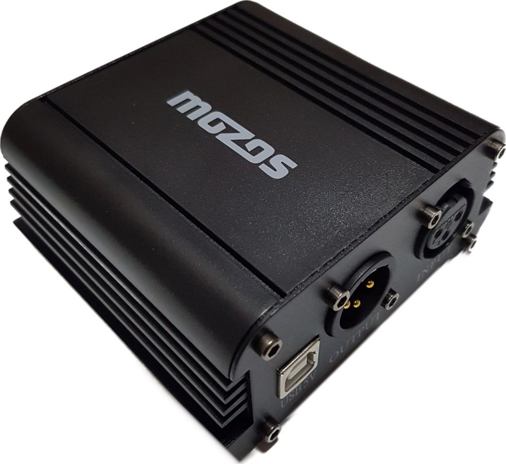 Mozos USB Phantom + 48V power supply for M48P microphones Mikrofons