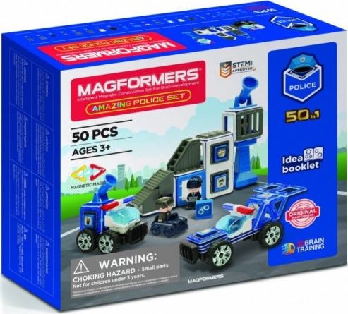 Magformers Construction blocks Police set konstruktors