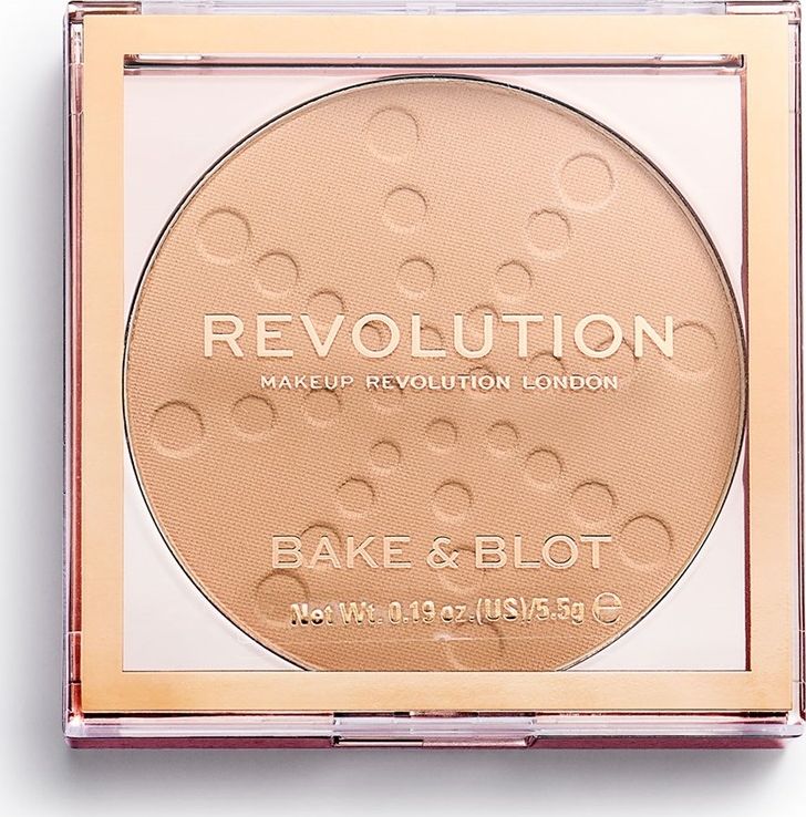 Makeup Revolution Puder w kamieniu Bake & Blot Beige 738313 (5057566078313)