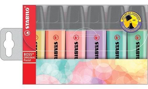 Stabilo Zakreslacz Boss pastel etui 6 kolorow (241292) 241292 (4006381492881)