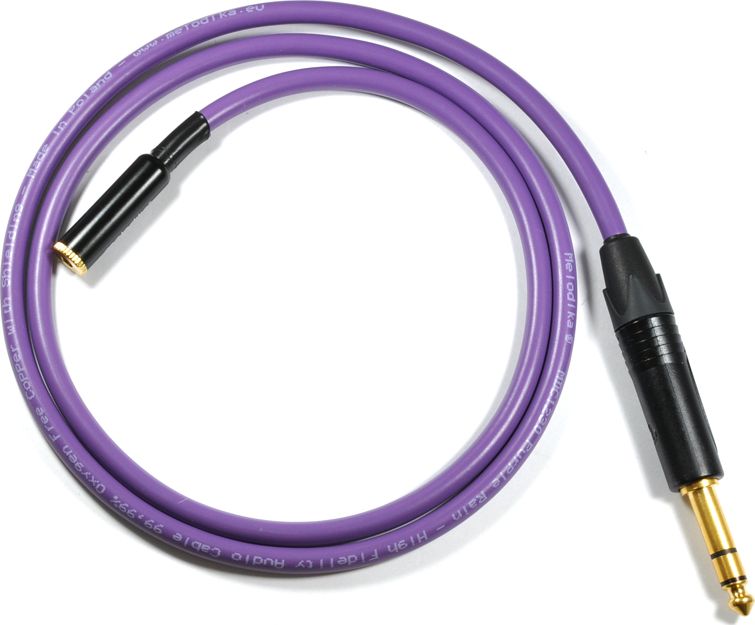 Kabel Melodika Jack 3.5mm - Jack 6.3mm 0.2m fioletowy 6094369 (05907609002266) kabelis video, audio