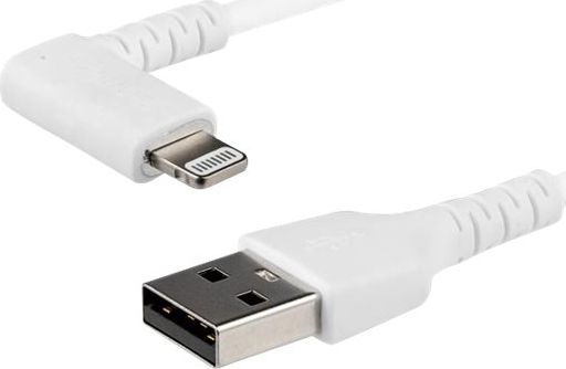 RUSBLTMM1MWR 1m abgewinkeltes Lightning- auf USB-Kabel - Robustes Apple MFi-z... adapteris