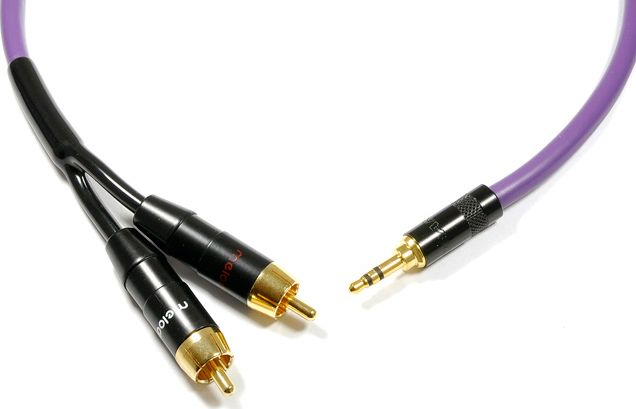 Kabel Melodika Jack 3.5mm - RCA (Cinch) x2 8m fioletowy 6030791 (05907609001849) kabelis video, audio