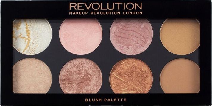 Makeup Revolution Paletka bronzerow i rozy Ultra Blush Palette Golden Sugar 735794 (5057566145794) kosmētika ķermenim